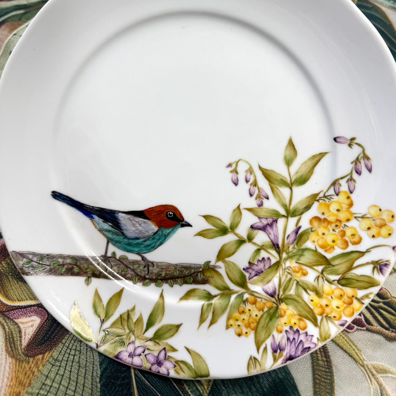 Folhas e frutas para porcelana - 12 folhas