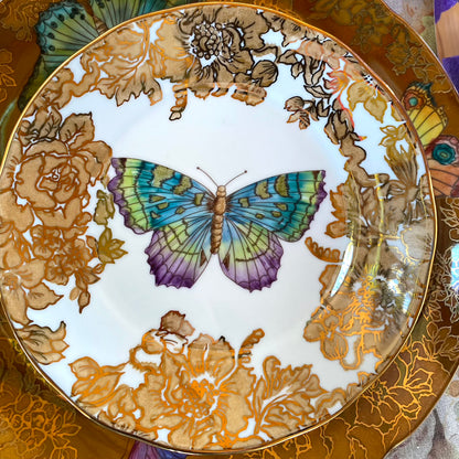 Borboletas sépia para porcelana - 12 folhas