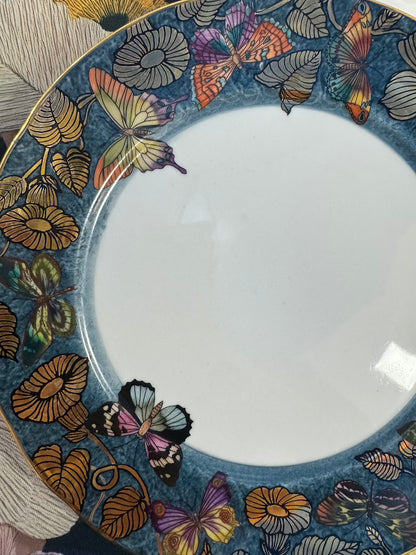 Borboletas pretas para porcelana - 12 folhas