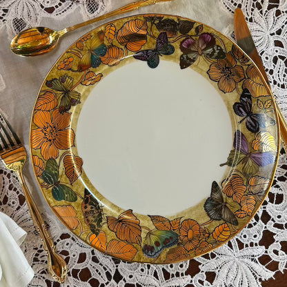 Borboletas pretas para porcelana - 12 folhas