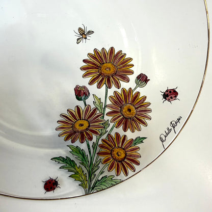 Flores e insetos para vidro - 8 folhas
