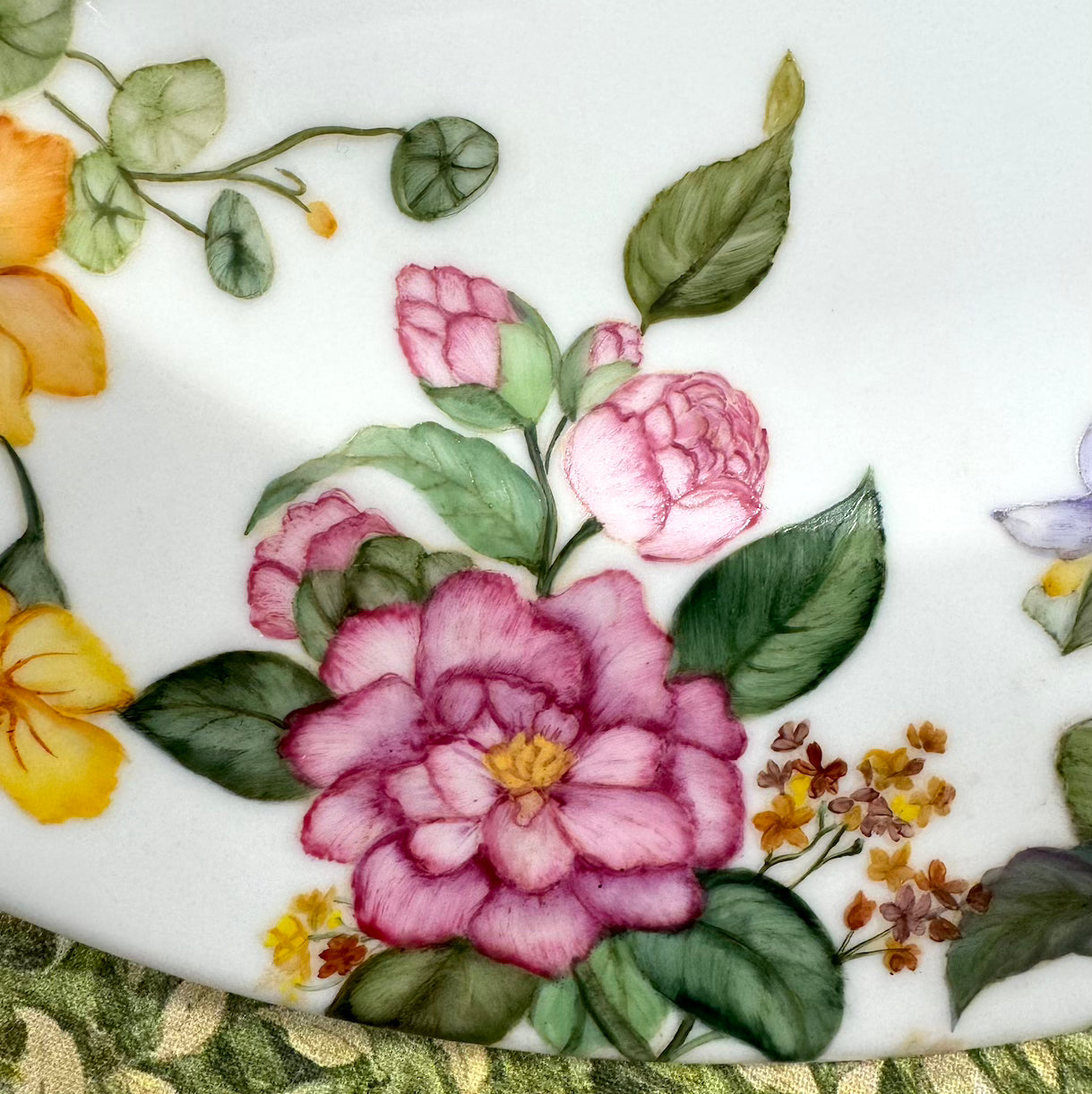 Flores de corte para porcelana - 14 folhas