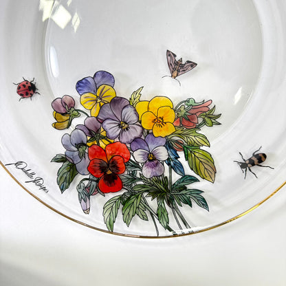 Flores e insetos para vidro - 8 folhas