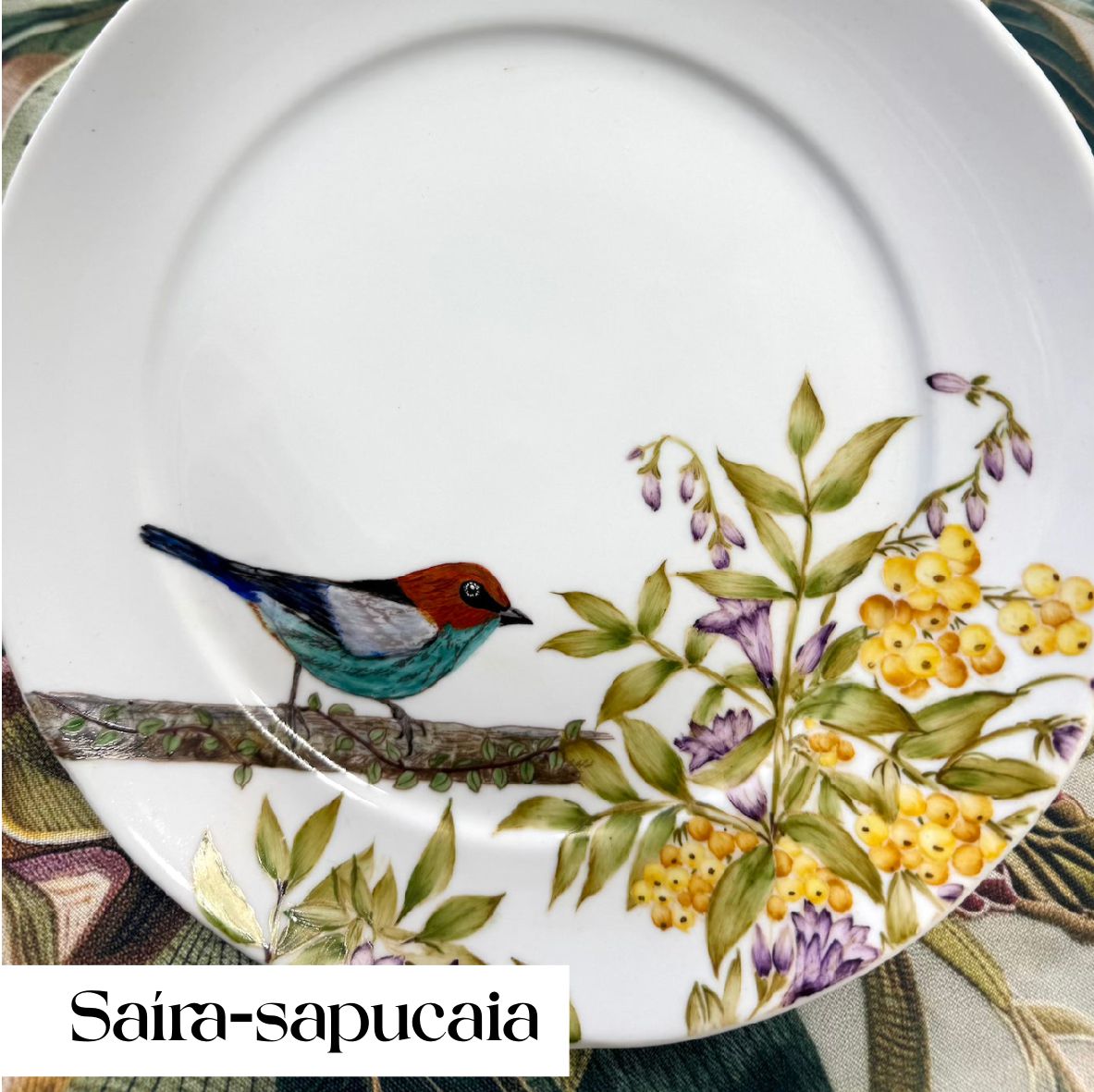 Pássaros para porcelana - 18 folhas