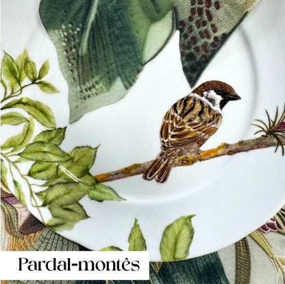 Pássaros para porcelana - 18 folhas