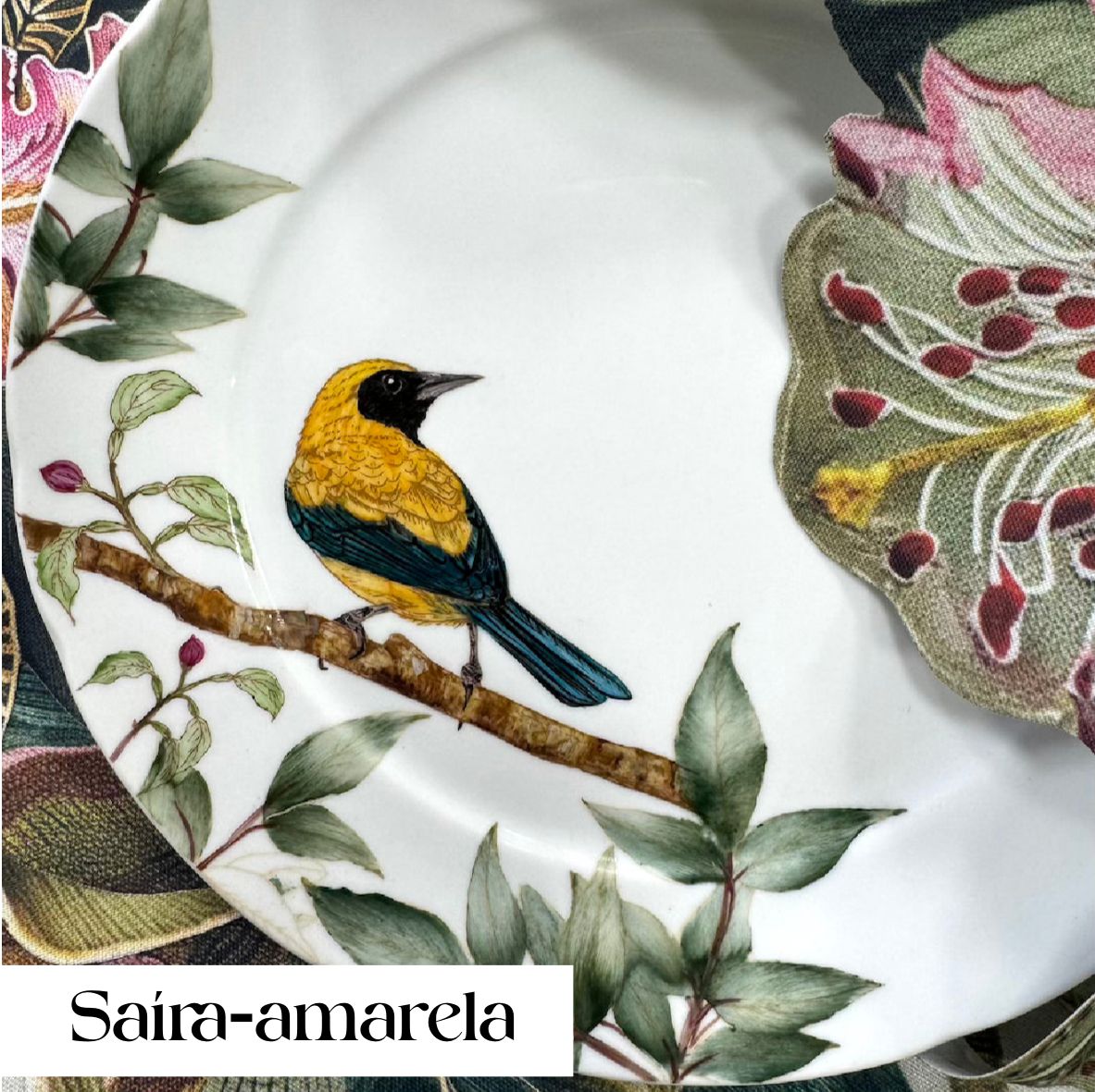 Pássaros para porcelana - 18 folhas