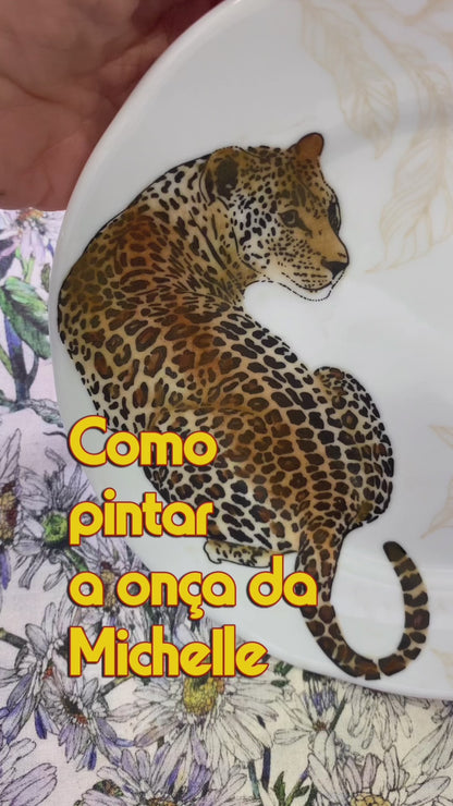 Onça preta para porcelana - 24 unidades